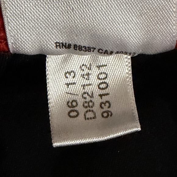 Adidas Essentials 3-Stripes Tricot Track Pants Black / Red Stripes Men's Size XL - Picture 6 of 10